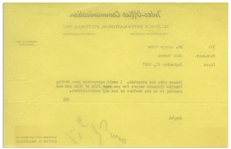 ''Gone With the Wind'' Memo From David O. Selznick to Director George Cukor Regarding Casting